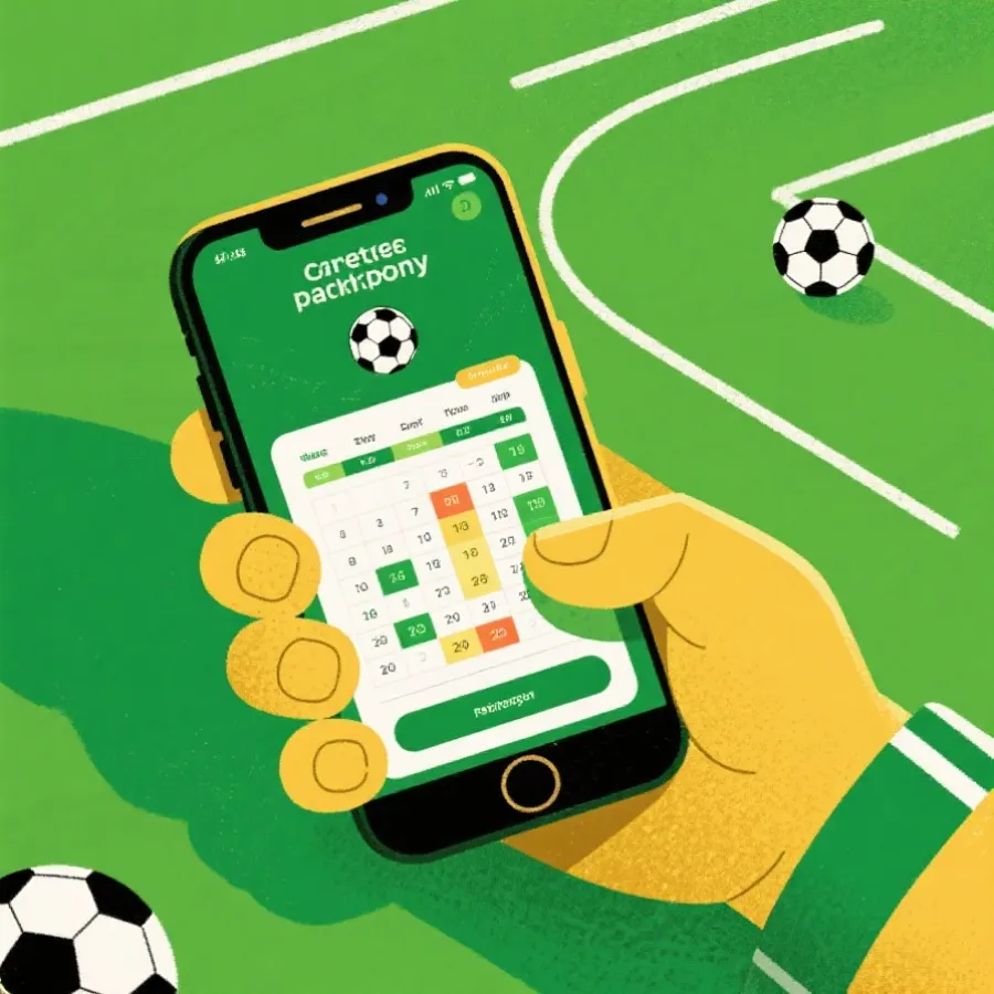 手機查看世界盃入口與賽程示意圖